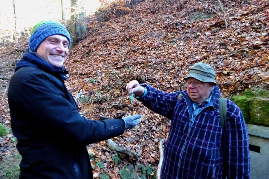 Schlüsselübergabe Henning Haase und Wolfram Poick
